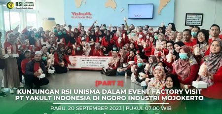 Factory Visit PT Yakult Indonesia Part 2 RSIUnisma Malang